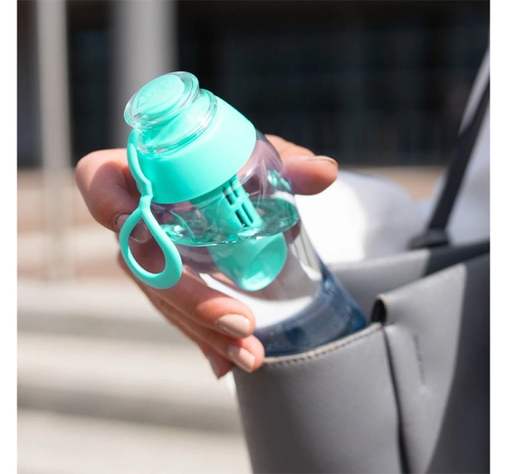 Dafi Soft Wasserflasche mit Aktivkohlefilter 0,5 l Minze