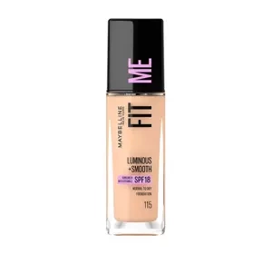 MAYBELLINE FIT ME LUMINOUS + SMOOTH FOUNDATION 115 IVORY 30ML