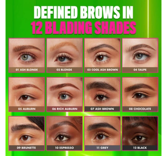 Kliknij na zdjęcie, aby je powiększyć NYX Professional Makeup Blade & Shade Automatischer Augenbrauenstift 05 Auburn 0,06 g