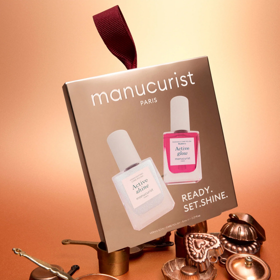 Manucurist „Tiny but Shiny“ – Set mit Mini-Pflegenagellacken „Active“