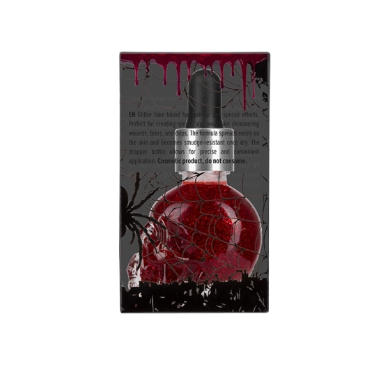 Kliknij na zdjęcie, aby je powiększyć Wibo Bloody Hell Kunstblut für Make-up-Effekte mit Glitzer 15 ml