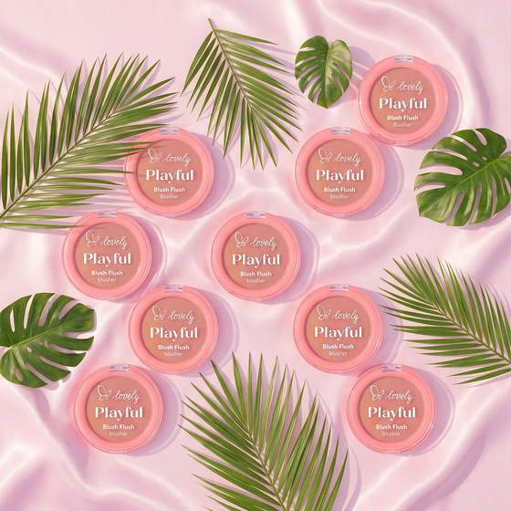Lovely Playful Blush Flush cremig-pudriges Rouge 02 Poppy 7 g
