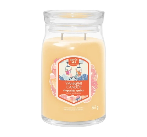 Kliknij na zdjęcie, aby je powiększyć Yankee Candle Signature Apres Ski Große Duftkerze Slopeside Spritz 567 g