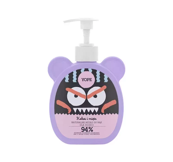 YOPE NATÜRLICHE FLÜSSIGSEIFE FÜR KINDER KOKOS MINZE 400 ML