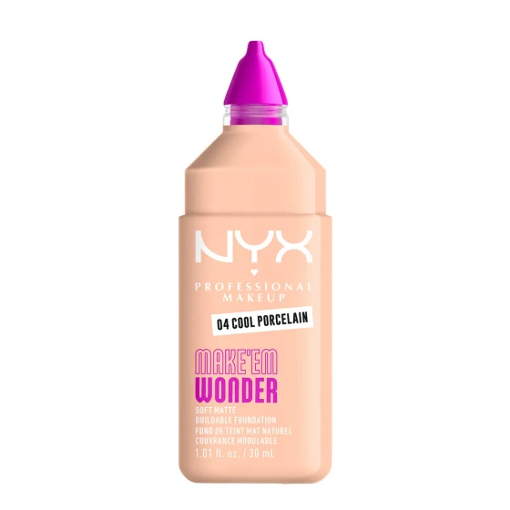 NYX Professional Makeup Make 'Em Wonder Leichte mattierende Foundation 04 Cool Porcelain 30 ml