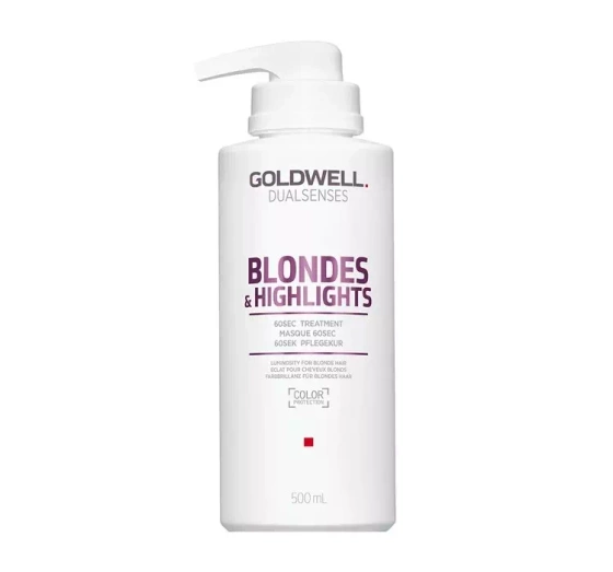 GOLDWELL BLONDES & HIGHLIGHT HAARMASKE FÜR BLONDE HAARE 60 SEKUNDEN 500ML