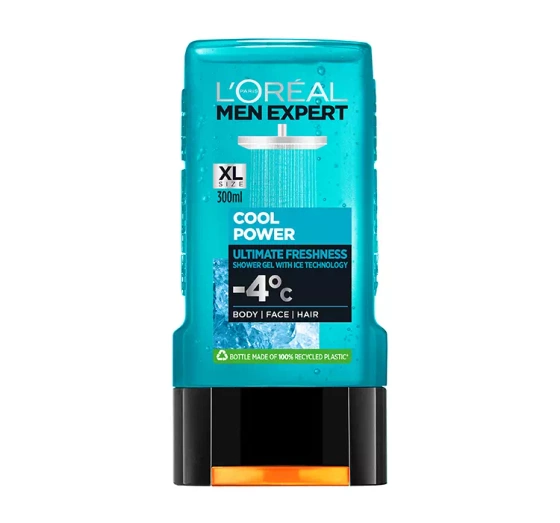 LOREAL MEN EXPERT COOL POWER 3IN1 DUSCHGEL 300ML