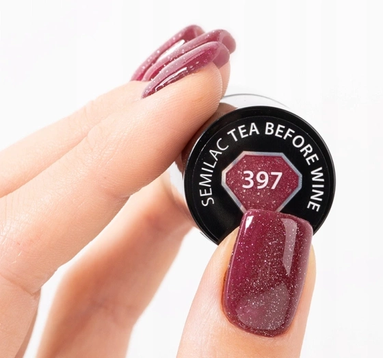 Kliknij na zdjęcie, aby je powiększyć Semilac Day & Night Hybridlack 397 Tea before Wine 7ml