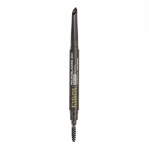 Eveline Cosmetics Microblading 2-in-1-Augenbrauenstift, wasserfester Augenbrauenstift 03 Dark Brown