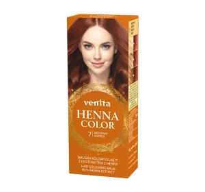 Venita Henna Color Farbpflege mit Henna-Extrakt 7 Kupfer 75 ml