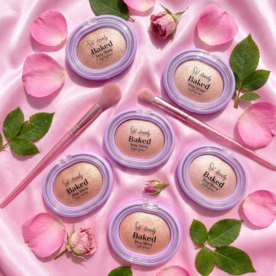 Kliknij na zdjęcie, aby je powiększyć Lovely Baked Stay Shiny – gebackener Highlighter für das Gesicht, 3–4 g