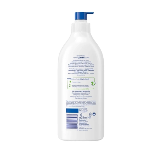 NIVEA Beruhigende Körperlotion mit Aloe Vera für trockene und normale Haut 625ml