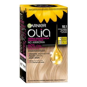 GARNIER OLIA PERMANENTE HAARFARBE OHNE AMMONIAK 10.1 ASCHGRAUES SEHR HELLES BLOND