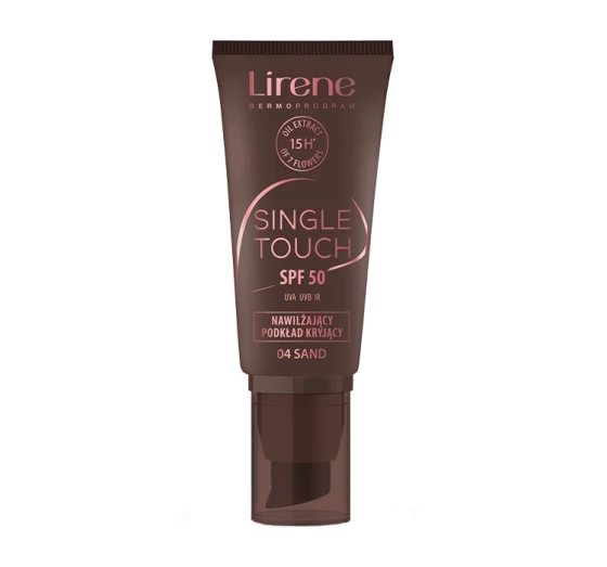 Kliknij na zdjęcie, aby je powiększyć Lirene Single Touch Foundation SPF 50 04 Sand 30ml