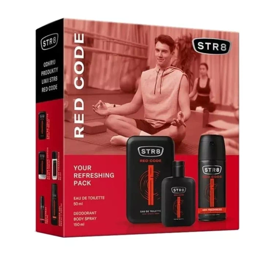 Kliknij na zdjęcie, aby je powiększyć STR8 Red Code Eau de Toilette 50 ml + Deodorant Spray 150 ml