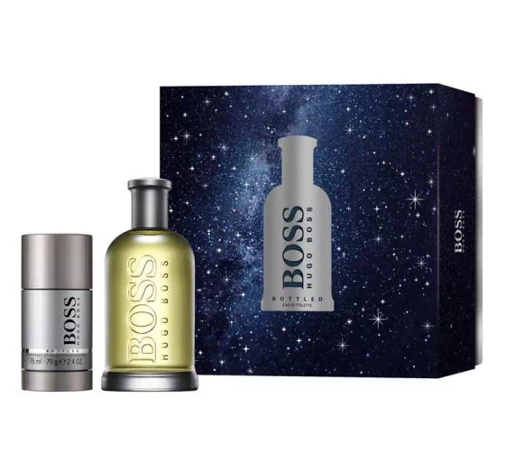 HUGO BOSS BOTTLED EDT 200ML + DEODORANT 75ML SET