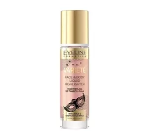 EVELINE VARIETE FLÜSSIGER HIGHLIGHTER FÜR GESICHT UND KÖRPER 02 ROSE GOLD 30ML