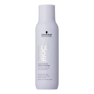 Schwarzkopf Professional Blondme Bond Repair Purple – violettes Shampoo zur Neutralisierung blonder Haarfarben, 300 ml
