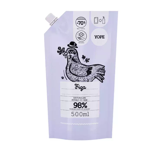 YOPE NATÜRLICHE FLÜSSIGSEIFE FEIGE REFILL 500ML
