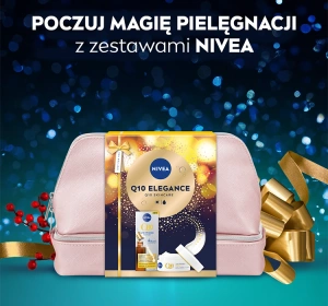 NIVEA Q10 Elegance Geschenkset mit Gesichtspflege-Kosmetik und Kosmetiktasche