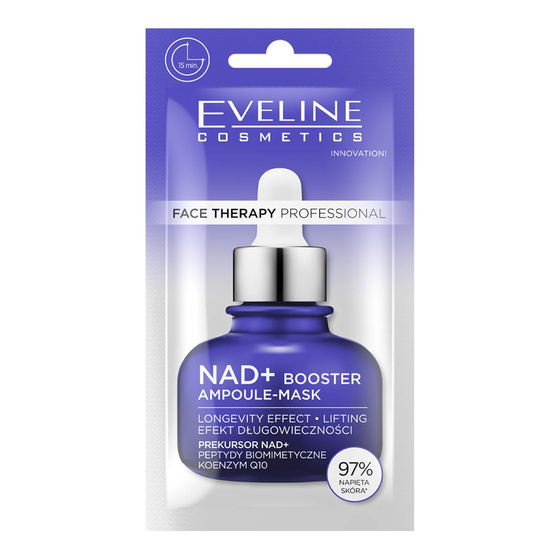 Kliknij na zdjęcie, aby je powiększyć Eveline Cosmetics Face Therapy Professional NAD+ Booster Ampoule – Lifting-Gesichtsmaske 8 ml