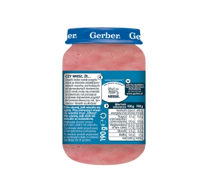 Gerber Apfel-Bananen-Püree mit Erdbeeren nach dem 6. Monat 190g