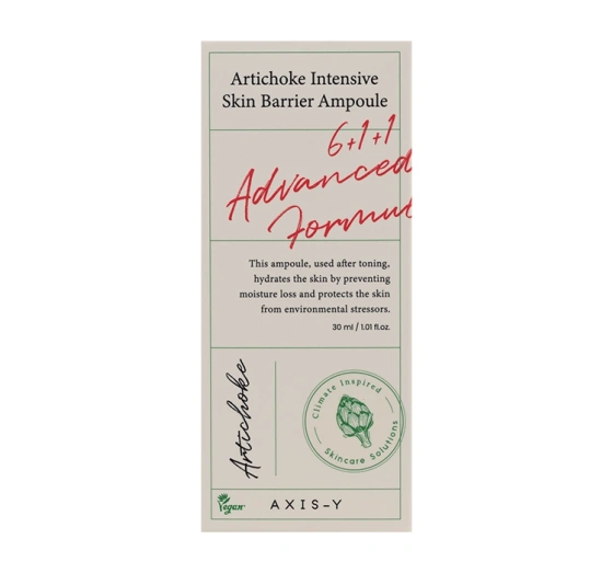 AXIS-Y 6+1+1 Artichoke Intensive Skin Barrier Ampoule Feuchtigkeitsspendende Artischocken-Ampulle 30 ml