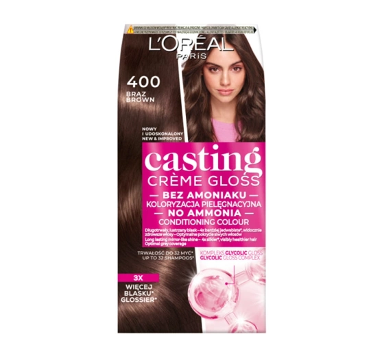 LOREAL CASTING CREME GLOSS HAARFARBE 400 BRAUN
