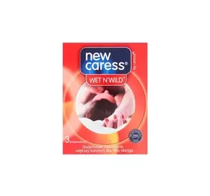 UNIMIL NEW CARESS WET N'WILD KONDOME, 3 STÜCK