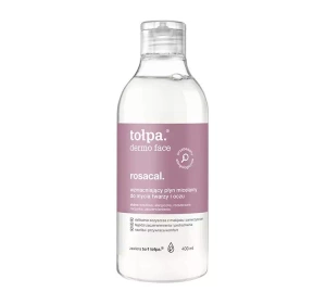 Tołpa Dermo Face Rosacal – sanftes Mizellenwasser zur Reinigung von Gesicht und Augen, 400 ml