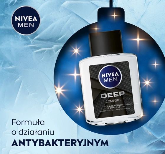 NIVEA MEN Deep Collection After Shave + Creme für Körper und Gesicht + Duschgel + Antitranspirant Roll-on