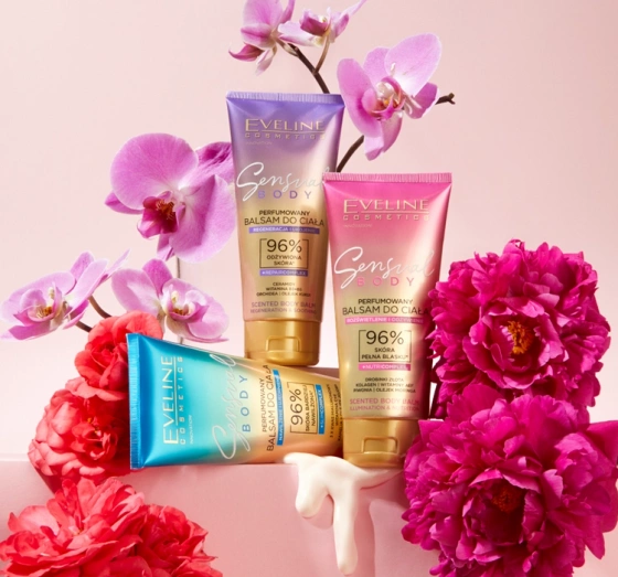 Kliknij na zdjęcie, aby je powiększyć Eveline Cosmetics Parfümierte Körperlotion Leuchtkraft & Pflege 200 ml