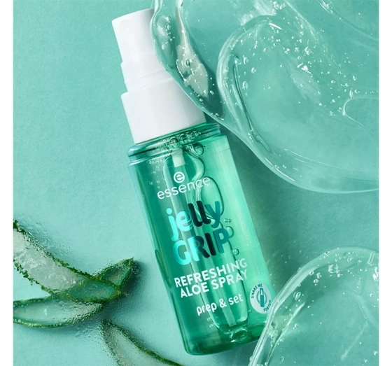 Essence Jelly Grip Erfrischendes Make-up-Fixierspray mit Aloeduft 50 ml