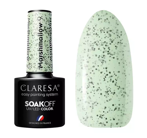 CLARESA SOAK OFF HYBRIDLACK MARSHMALLOW 9 5ML