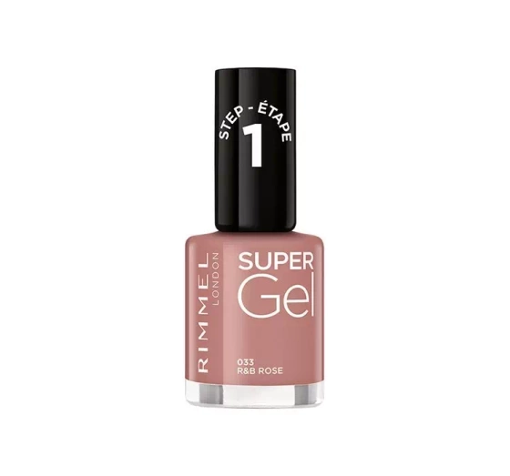 RIMMEL SUPER GEL NAGELLACK 033 R&B ROSE 12ML