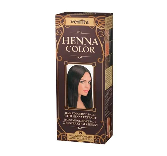 Venita Henna Color Farbpflege mit Henna-Extrakt 19 Schwarze Schokolade 75 ml