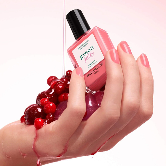 Manucurist Green Jelly – Klassisches Set: Nagellack „Sugar Plum“ 15 ml + klassischer Nagellack „Pomme d'Amour“ 15 ml