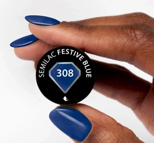 SEMILAC HYBRIDLACK FESTIVE WONDER COLORS 308 FESTIVE BLU E7ML