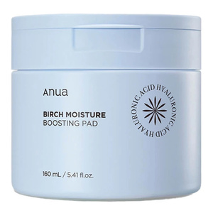 Anua Birch Moisture Boosting Pad – feuchtigkeitsspendende Gesichts-Tonisierungspads mit Birkensaft, 70 Stück