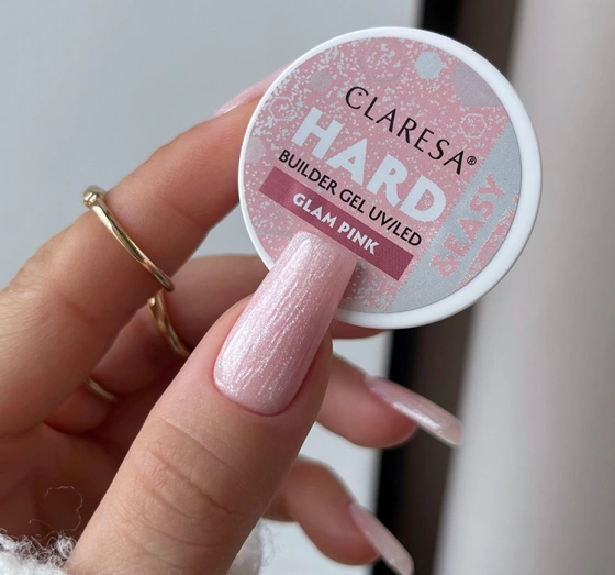 Claresa Hard & Easy Aufbaugel Glam Pink 12 g