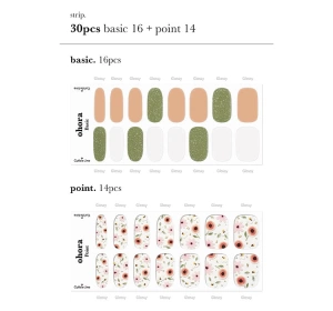 Ohora Hybrid-Nagelsticker Manicure Secret Garden