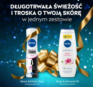 NIVEA Delicate Geschenkset mit Körperpflege-Kosmetik für Frauen Duschgel + Antitranspirant Spray