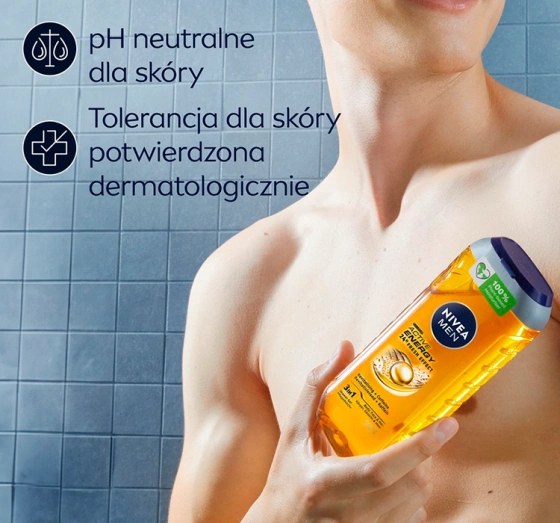 NIVEA MEN NIVEA MEN ACTIVE ENERGY 24 FRESH EFFECT DUSCHGEL FÜR MÄNNER 500ML