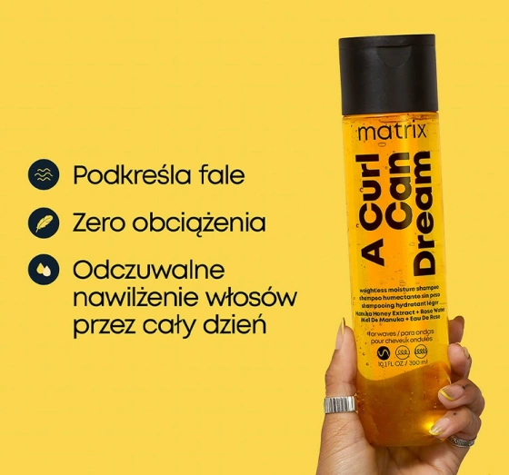 Matrix A Curl Can Dream Feuchtigkeitsspendendes Shampoo für gewelltes Haar 300 ml
