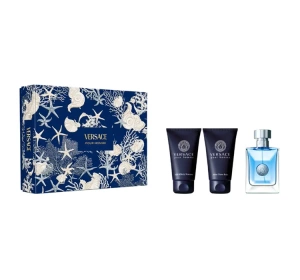 VERSACE POUR HOMME EDT SPRAY 50ML + SHAMPOO 50ML + AFTER SHAVE LOTION 50ML SET