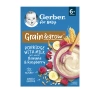 Gerber Grain & Grow Milch-Getreidebrei aus Hafer und Weizen für Säuglinge ab dem 6. Monat Banane & Himbeere 200g