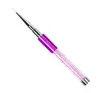 CLAVIER DEKORATIONSBÜRSTE MIT VIOLETTEN ZIRKONEN GRÖSSE 7 mm