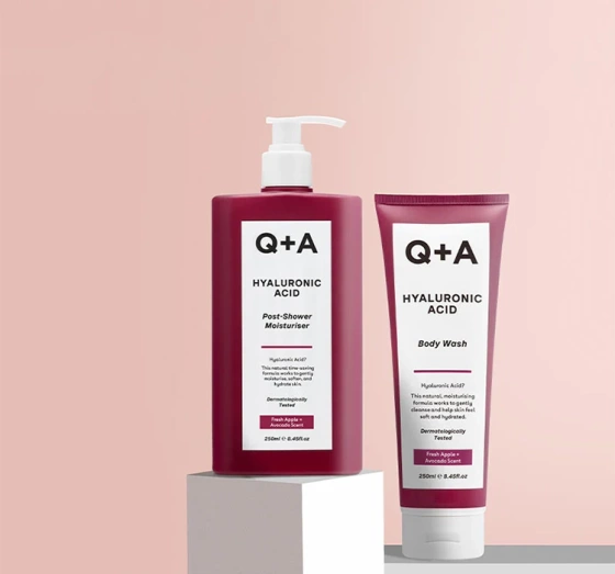 Q+A Hyaluronic Acid Feuchtigkeitsspendendes Körperwaschgel 50ml