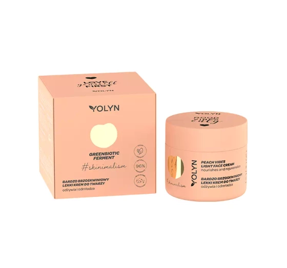 YOLYN GREENBIOTIC FERMENT LEICHTE PFIRSICHCREME FÜR GESICHT 50ML