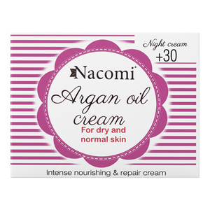 Nacomi Arganöl feuchtigkeitsspendende Nachtcreme für das Gesicht +30 50 ml